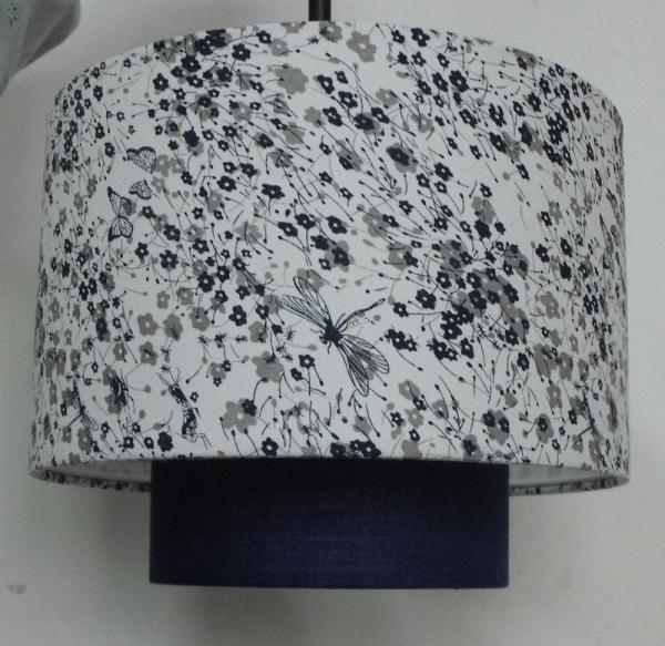 Mushroom Design 2 Layer Lamp Shade Floral Bedside For Bedroom