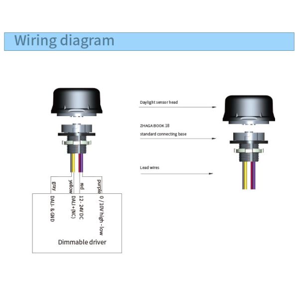 Включен По умолчанию 50lux Zhaga Book 18 10mA сенсор темноты дневного света HNP152