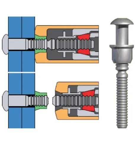 3 / болт Huck легированной стали 4
