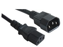 Power cords with IEC320 C13 female to C14 male plug, computer power cables