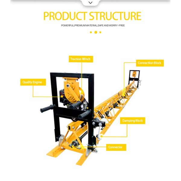 Chinese Electric/Gasonile Concrete Vibratory Truss Screed with Low Fuel Consumption