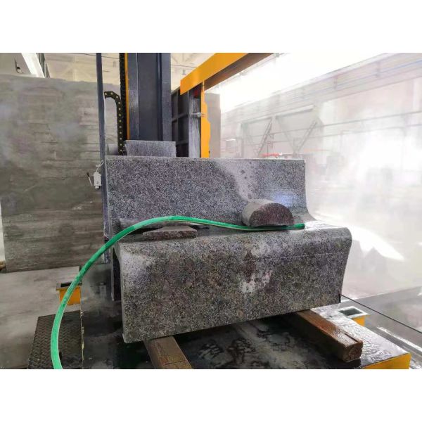 5 axis CNC diamond wire saw machine for marble granite 3D shapes