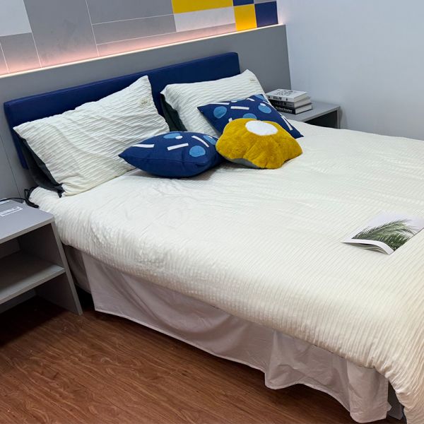 Muebles de dormitorio de hoteles de madera modernos personalizados Set de dormitorio de apartamento