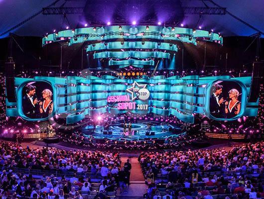 Indoor Outdoor Full Color P3.91 P4.81 LED Video Wall para locais de artes cênicas