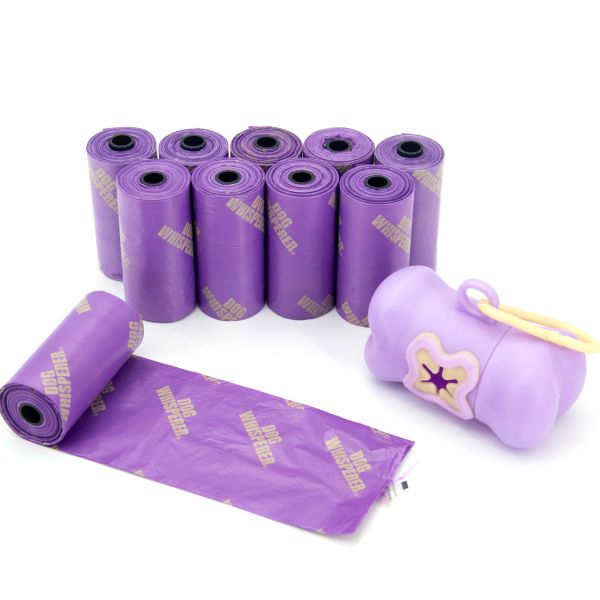 Unscented Compostable Dog Poop Bag With Handles Dog Waste Bags Bulk