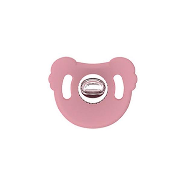 OEM Yellow Colors Orthodontist Recommend Silicone Pacifier Dummy Koala Style With Size Is 7x7x7 cm And Weight Is 13 Gram
