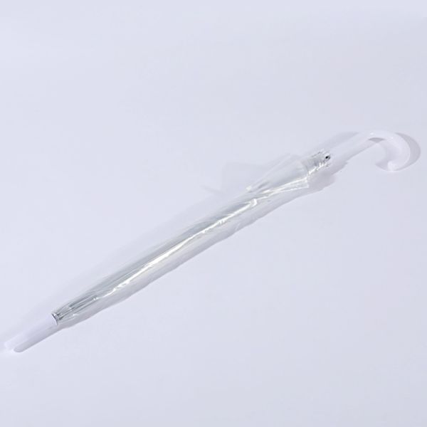 Steel Shaft Advertising Transparent POE Full Body Dome Umbrella with Print Logo Auto Open