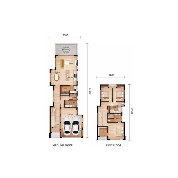 3 Bedroom Prefabricated House Villa Modular Home Kits With Thermal Metal Siding Clading