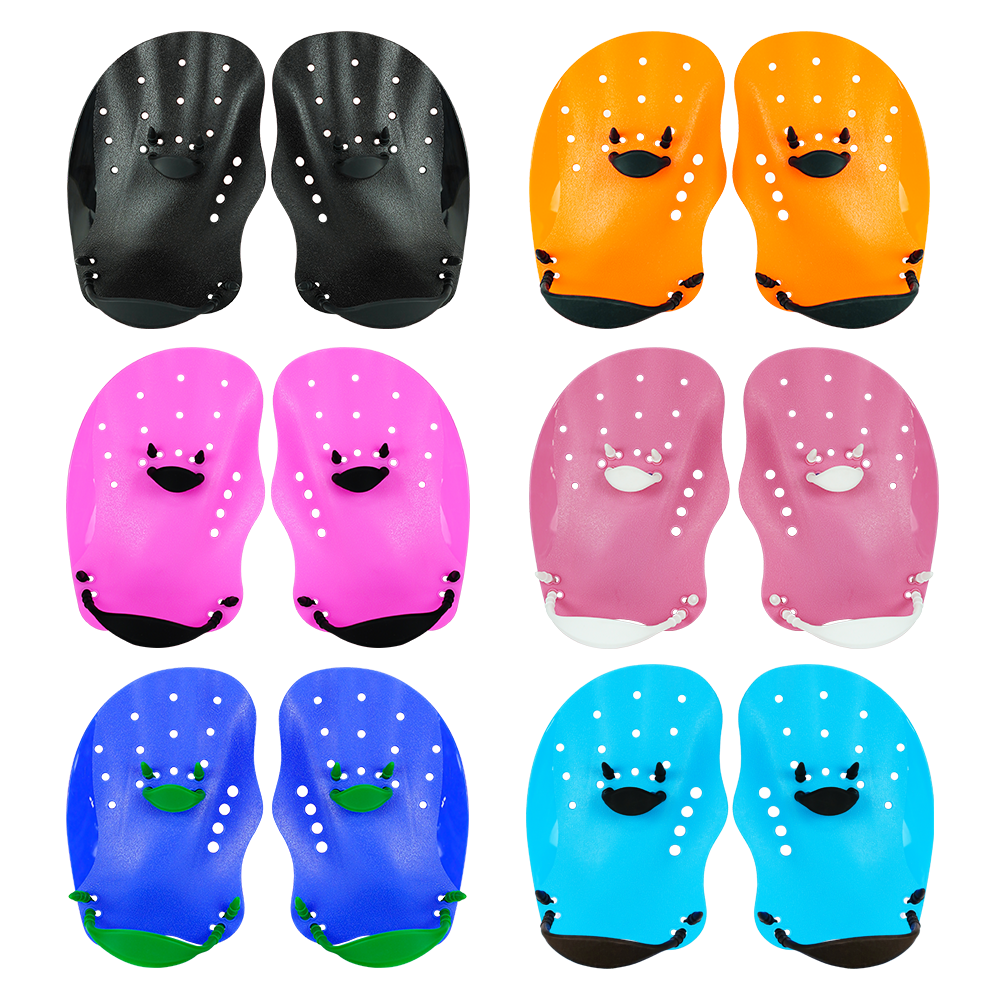 Stylish Silicone Swimming Hand Paddle For Adult Size M Swim Training And Fins