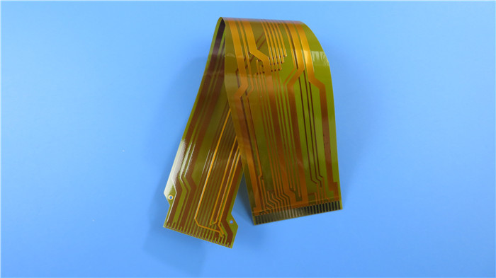 Цепь FPC Adhesiveless гибкая напечатанная построенная на прозрачном тонком Polyimide Glueless с золотом покрытым для отслеживать