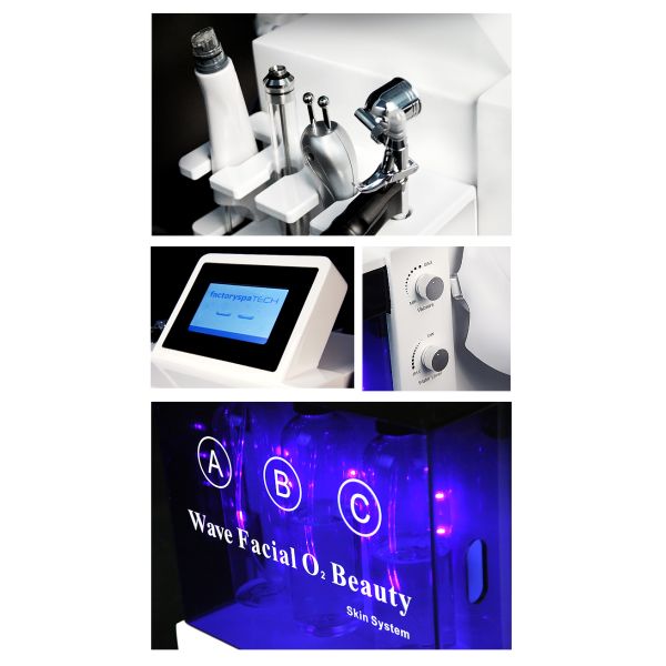 máquina de belleza facial de radiofrecuencia Terapia de bio ultrasonido RF para la eliminación de cicatrices hidratantes faciales