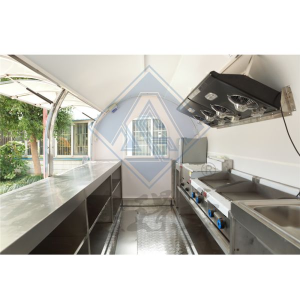 280H Mobile Round Model Electric Food Truck with Canopy in Beverage Manufacturing