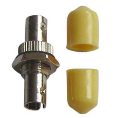Adaptador simples multimodo da fibra ótica do ST/UPC com chapéu amarelo