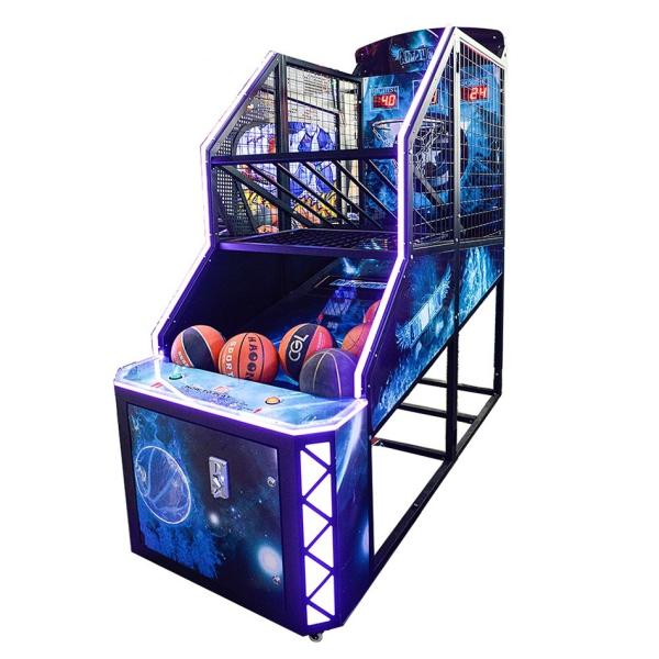 Fancy Shooting Street Basketball Arcade Game Machine  Orange Green Blue Color 