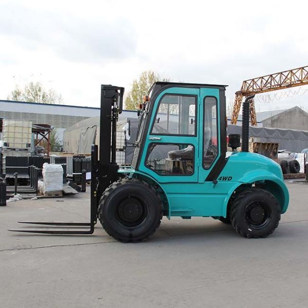 3.5 Ton Rough Terrain Fork Lift Truck Chinese Engine A498BPG 4X4 Drive Swift