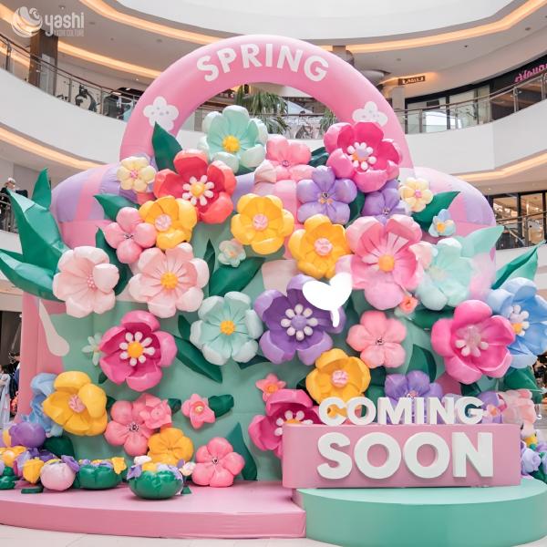 Colorful Balloon Flower Inflatable Decorations for Mall Outdoor Decoration
