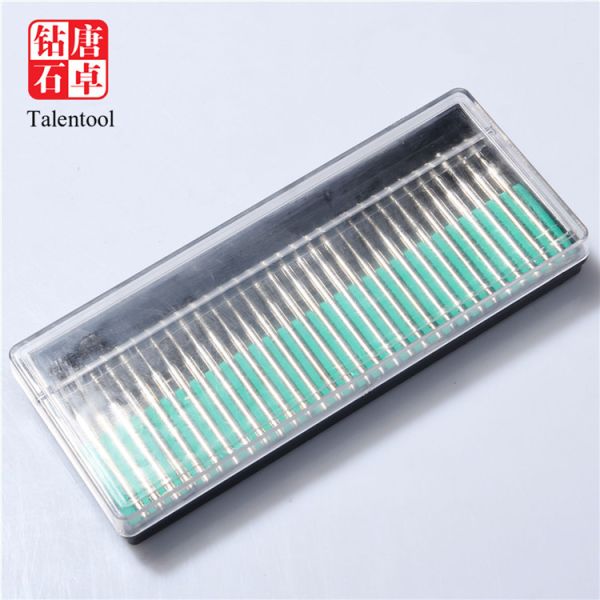 Electroplated Diamond Burr Bits High Drilling Speed With Smooth Cutting Surface