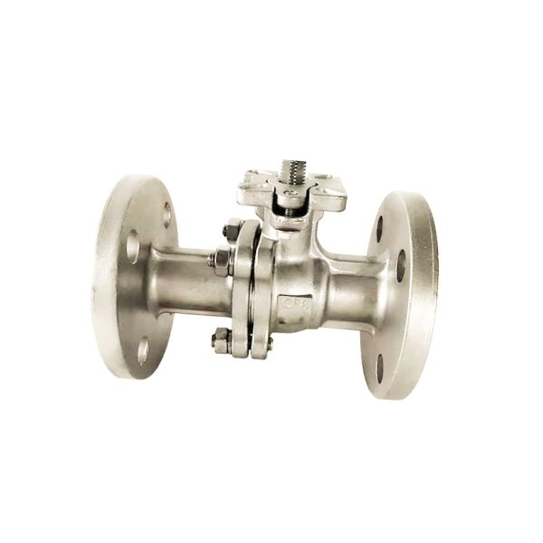 Válvula de bolas de alta presión accionada manual de dos piezas con brida de acero inoxidable