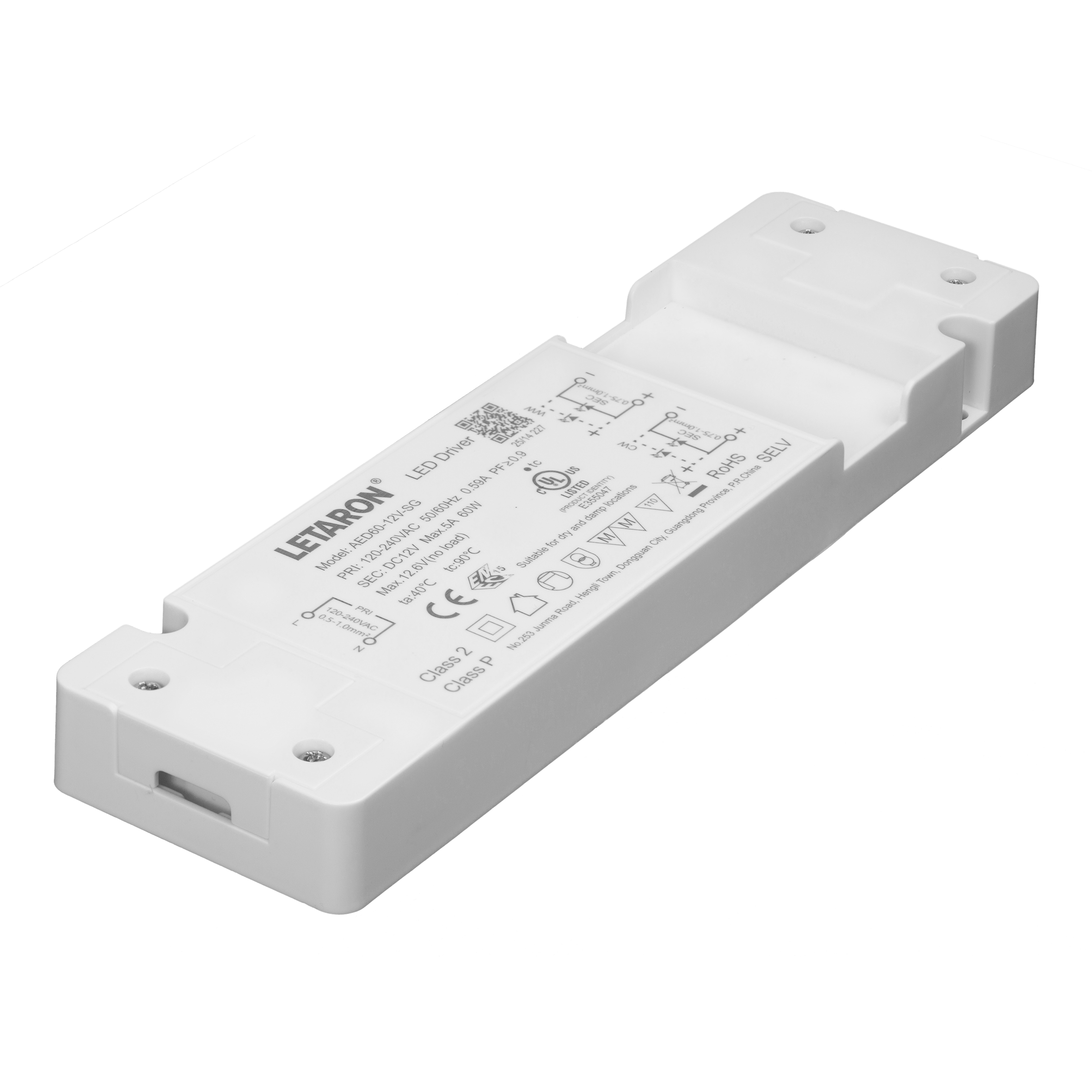 Global IP20 Smart LED Strip Light Driver 60W 12V 24V for Smart Home Cabinet Lighting