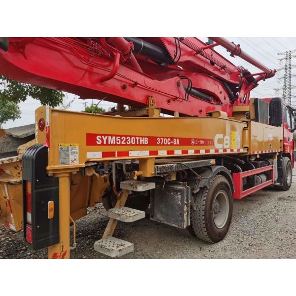 Used Shacman 37m Boom Concrete Pump Truck SYM5230THB 370C-8A J08E WY Engine