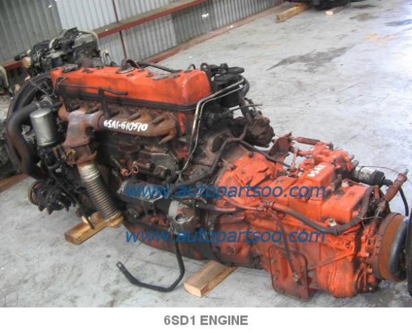 Used Isuzu 6HE1 6HH1 6HK1 Diesel Engine FRR FTR GMC W5500 W6500 W7500, Usado 6HE1 Motor