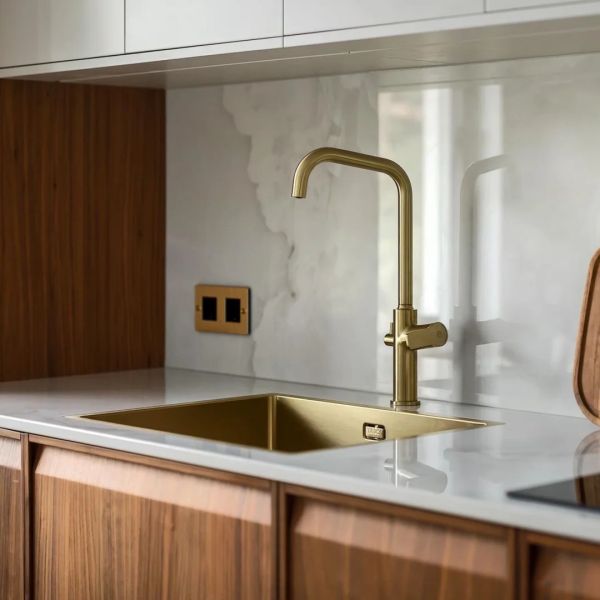 Frame-line Door Panel Kitchen Cabinet Design Cherry Wood Veneer Kitchen Cabinet For Ghana Villa Project