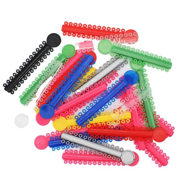 Multi Color Orthodontic Ligature Ties Elastic O Rings For Dental Treatment