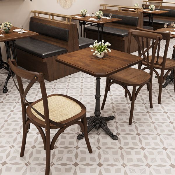 American Rustic Vintage Cross Back Chair Bistro Cafe Dining Chairs Wholesale