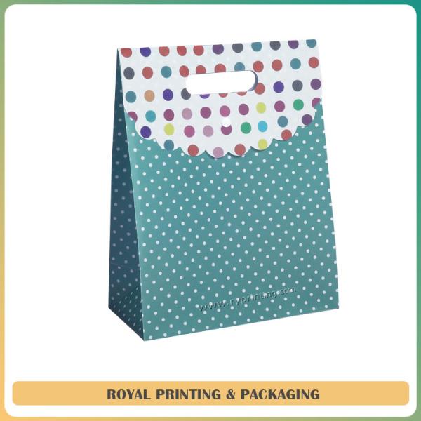 customize colorful paper bag used for high grade cosmetic products