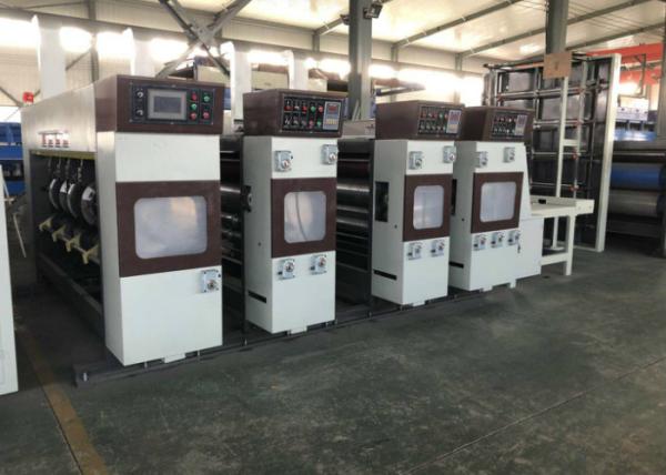 Semi Automatic Flexo Printer Slotter Machine Printing Size 2100*1250mm Thickness 4-7mm