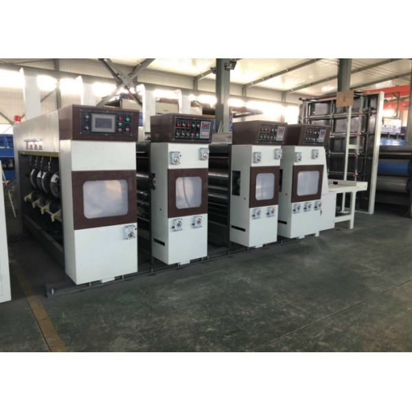 Semi Automatic Flexo Printer Slotter Machine Printing Size 2100*1250mm Thickness 4-7mm