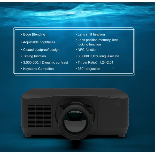 4K 3LCD Laser Projector 30000 ANSI Lumens Flyin EL-G36KU 7D Hologram Outdoor Indoor Large Venue Projector