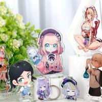 Transparent Acrylic Keychain With Metal Ring Cartoon character Durable Silk Screen Printed Ideal Gift Acrylic Keychain