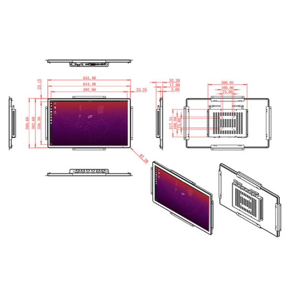 27-Inch Linux Control Platform for Healthcare Equipment, Industrial Automation Panels, Smart Home Interfaces, and Corporate Dashboards