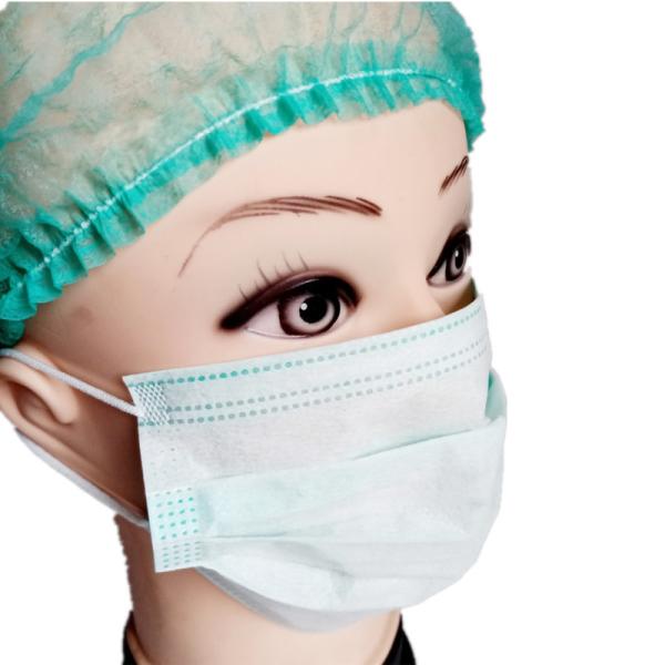 Single Use Disposable Surgical Mask 3 Ply Anti - Flu Nose Bar Adaptable