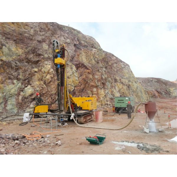 Geothermal Engineering Anchor Drilling Rig Full Hydraulic 3500mm Feeding Stroke