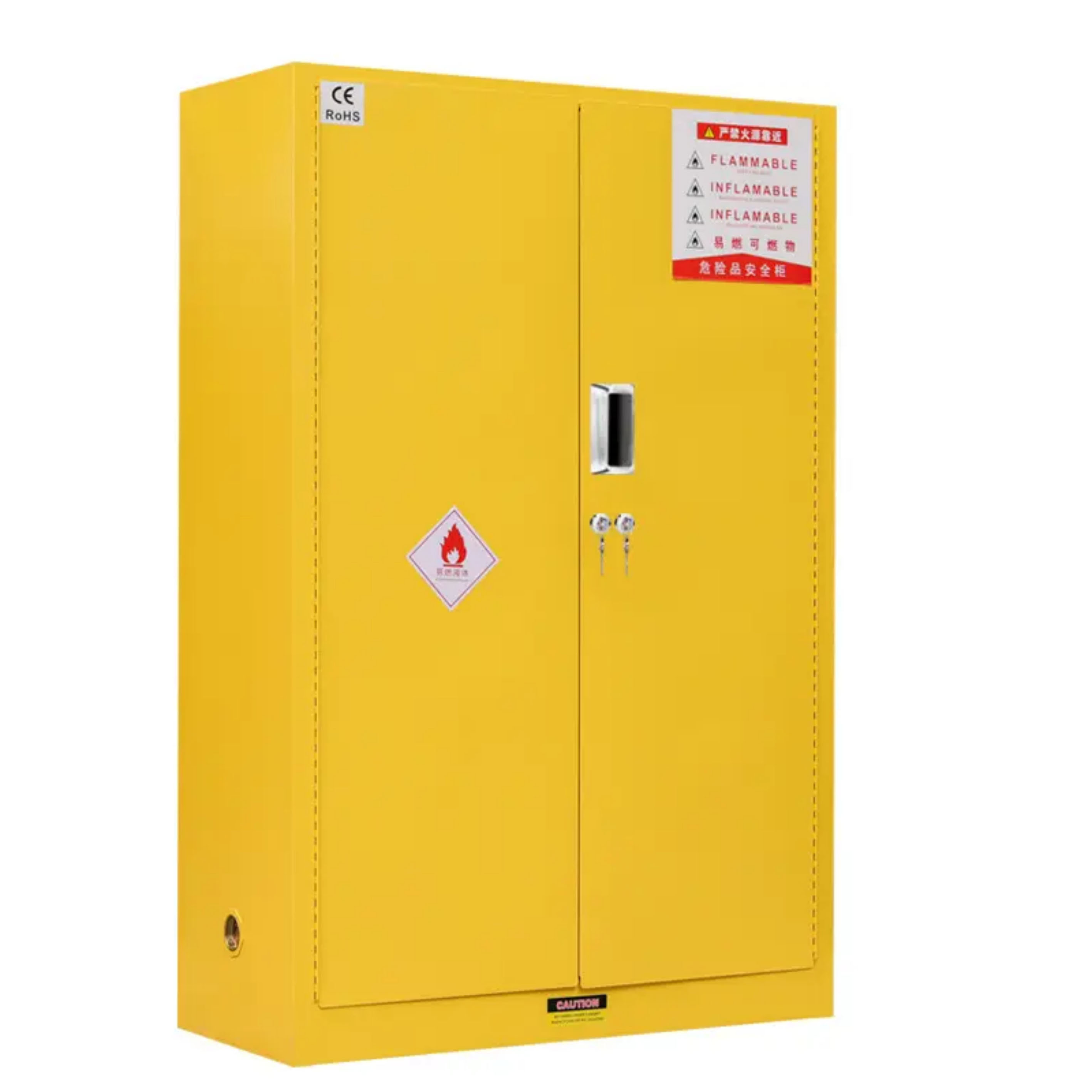 16 Gallon Flammable Liquid Storage Cabinet Fireproof Chemical Storage Cupboards