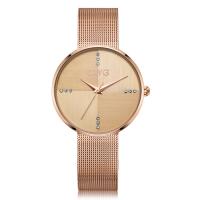 Relojes de encargo del logotipo de las nuevas de los vestidos de las mujeres de señora Alloy de muñeca de la banda mujeres del diamante