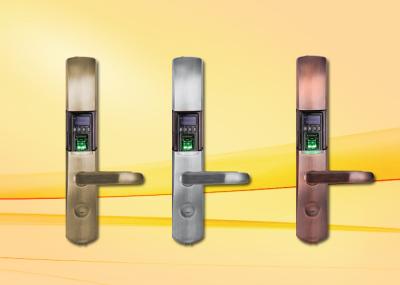 Tome as impressões digitais a fechadura da porta com relação de OLED e de USB, apoio espanhol/árabe/português
