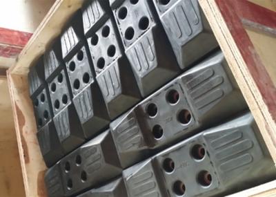 Almofadas duráveis do Paver/máquina escavadora, corrente nas almofadas de borracha da trilha para máquinas escavadoras
