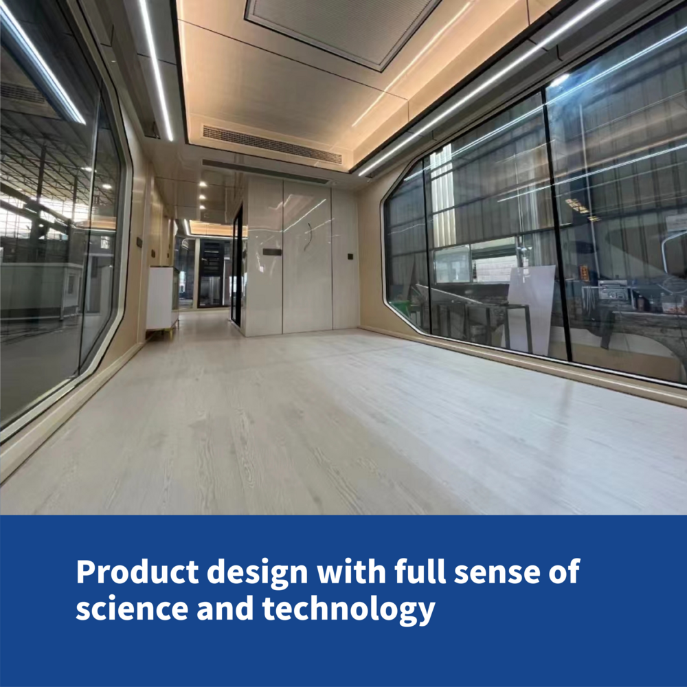 S7 лидирующий располагаясь лагерем дом капсулы курортного отеля контейнера дома солнечности комнат 40ft полный