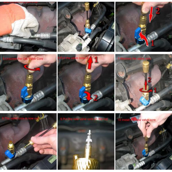 Multifunctional Refrigeration Hand Tools Valve For R134A R1234YF