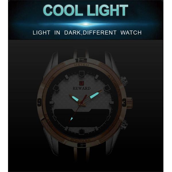 Chinese wholesale Led Display Sport Mens Stainless Steel Watches Alloy Case With Silicon Band