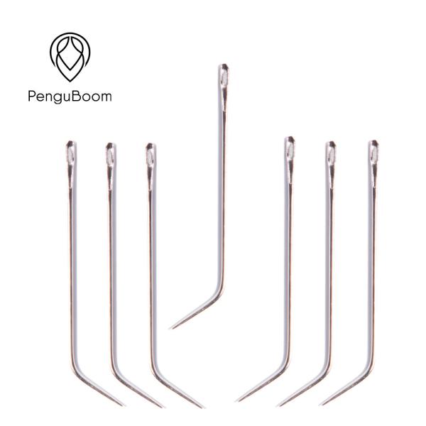 Silver Colors not rusty J Type Needle Human Hair Weaving Needle