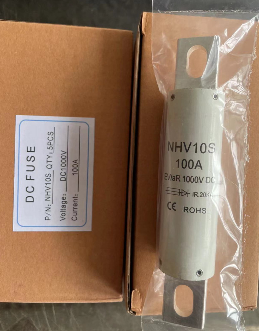 Плавкие вставки DC 1000V 100A 20KA болта NHV10S EV aR M8 для электрических кораблей