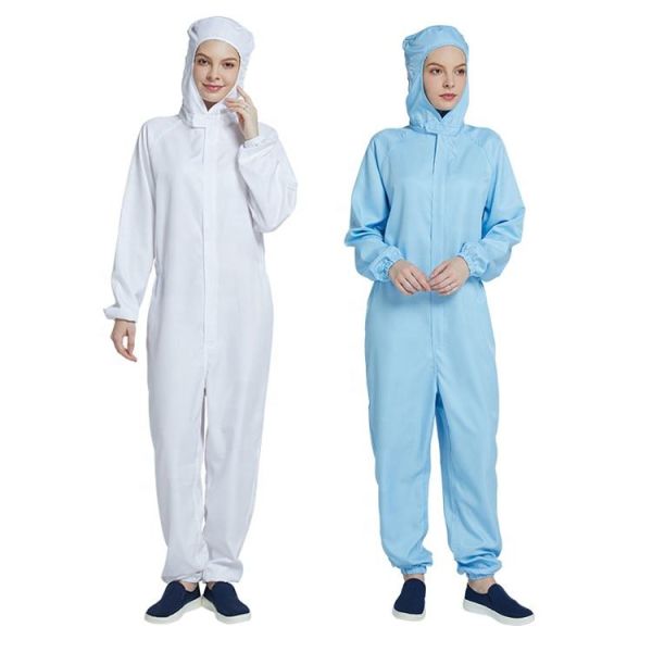 Cotton Coverall Anti Static Garments for Food Processing Industry Line