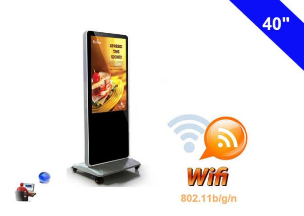 Dual Core Android WiFi Digital Signage Totem Free Standing 40 Inch LCD Display