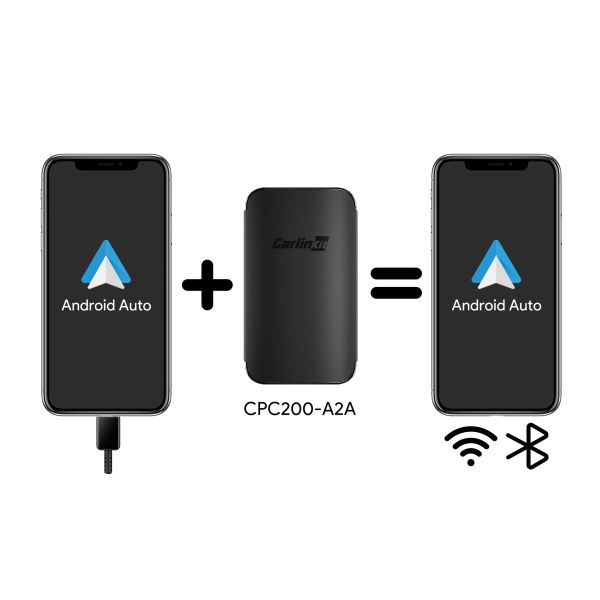 Original Wired To Wireless Android Auto Adapter A2A Bluetooth WiFi Auto Connect For Vw Benz Audi