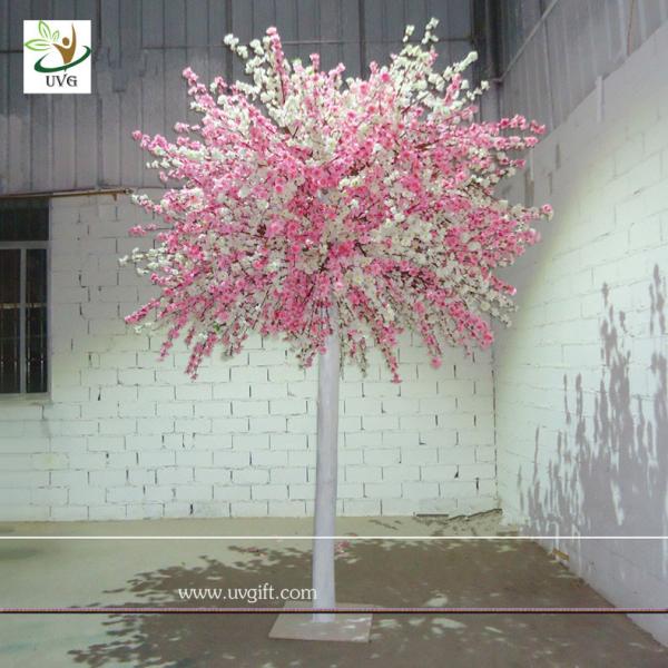 UVG 10ft White and Pink Factory Direct Artificial Tree Peach Branch to Landscape Weddings