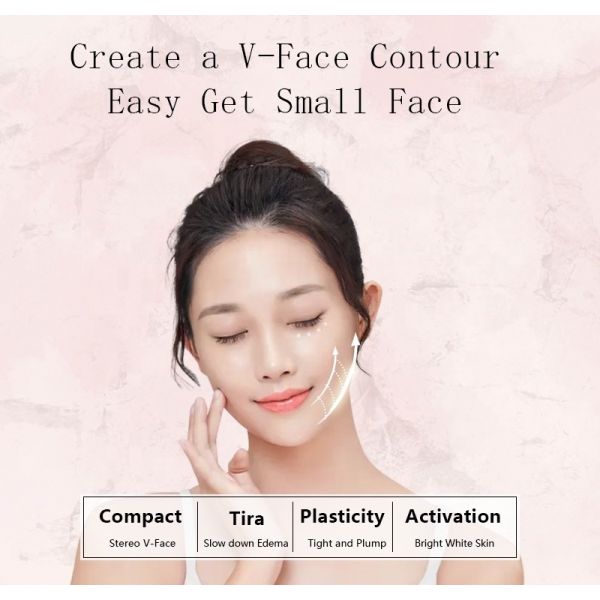Double Chin Reducer and EMS Ion Technology for V-Shaping Face Lift in Portable Design